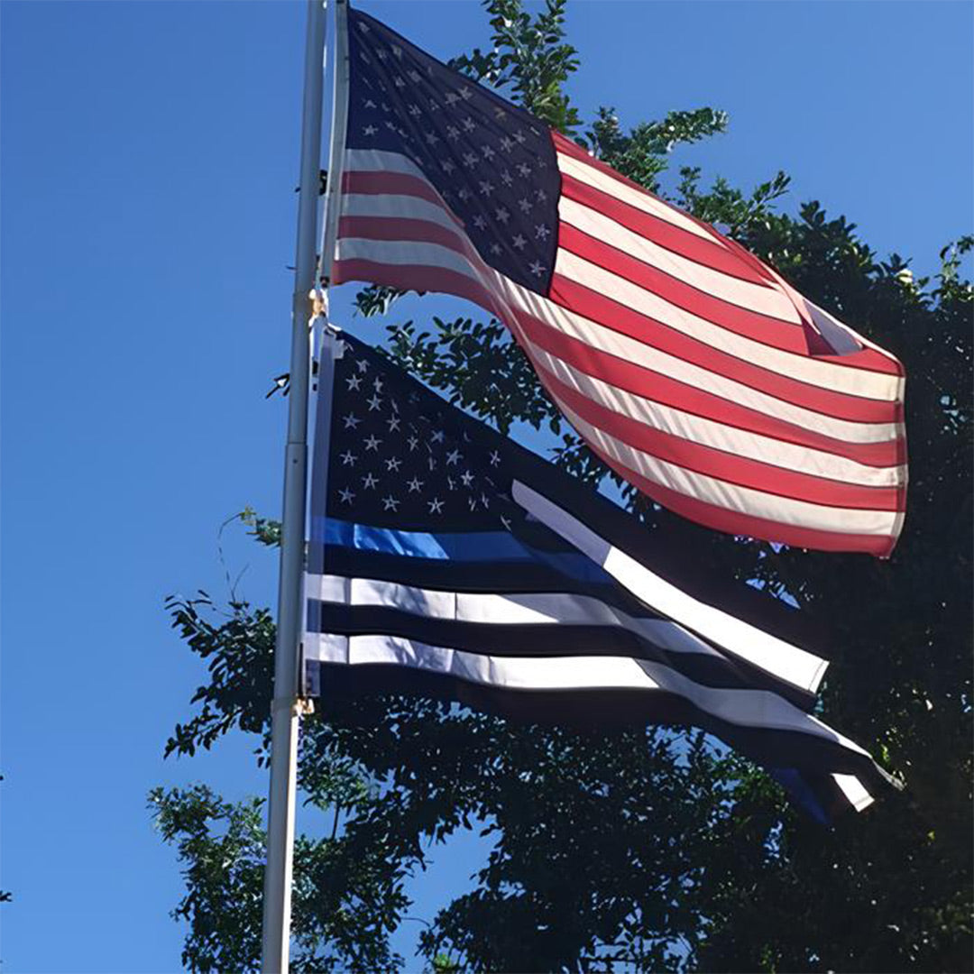 Thin Blue Line USA Flag 3x5ft Poly