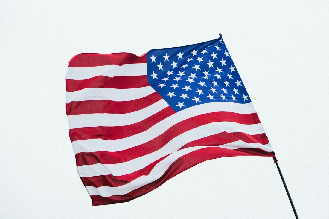 american flag displayed with correct flag size on residential flagpole