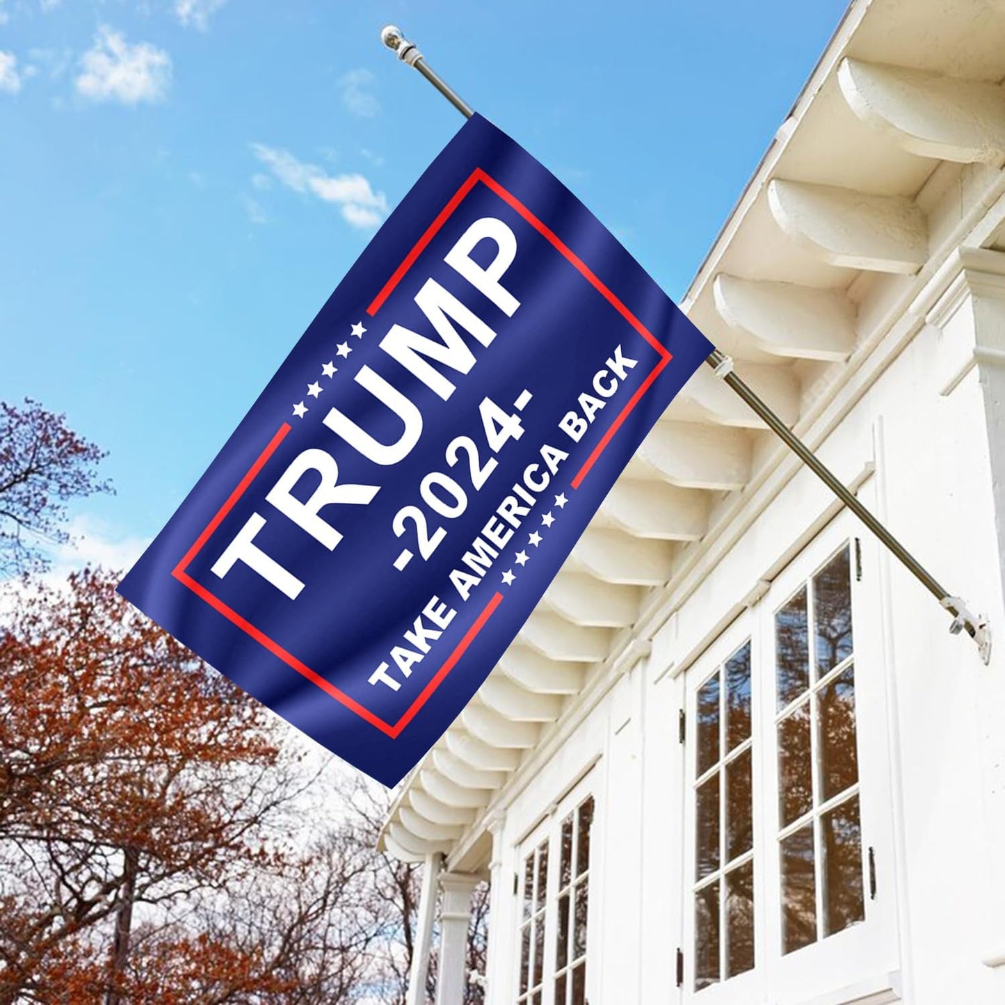 Trump 2024 “Take America Back” Flag – Double-Sided,  (3x5ft, 3-Ply)