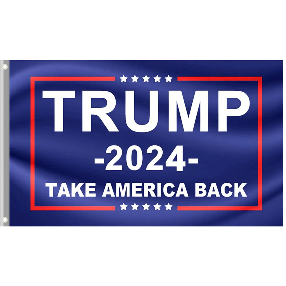 Trump 2024 “Take America Back” Flag – Double-Sided,  (3x5ft, 3-Ply)