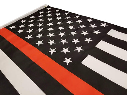Thin Red Line USA Flag 3x5ft Poly